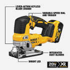 DEWALT 20V MAX XR Brushless Cordless Jig Saw Kit with 5.0 Ah Battery & Charger Image 2
