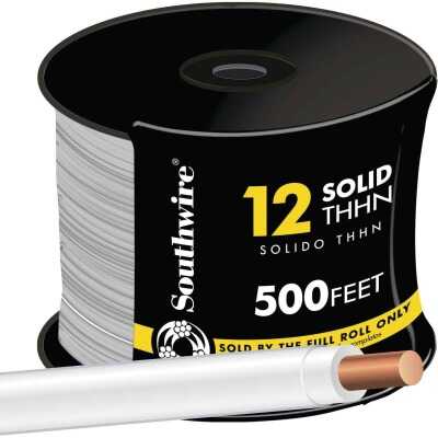 Southwire 500 Ft. 12 AWG Solid White THHN Electrical Wire