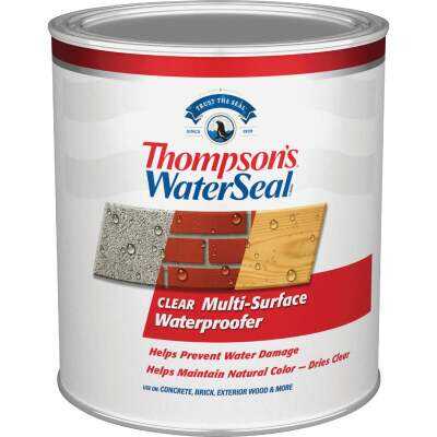 Thompsons WaterSeal Clear VOC MultiSurface Waterproofing Sealer, 1 Qt.